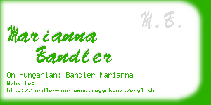 marianna bandler business card